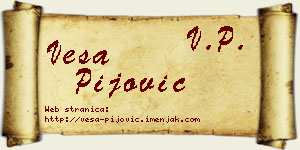 Vesa Pijović vizit kartica